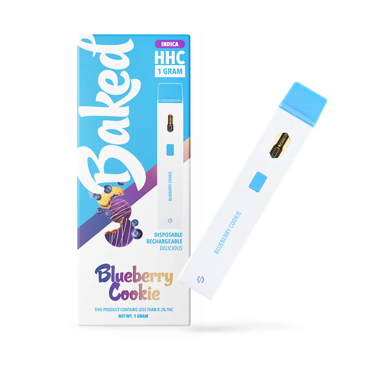 1 Gram HHC Vape Pen - Blueberry Cookie | Indica