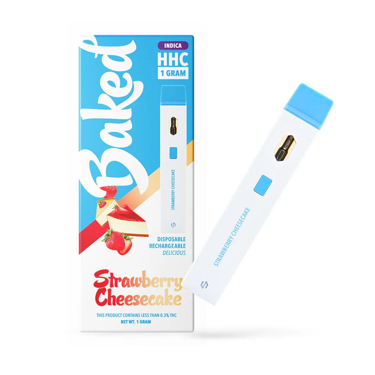 1 Gram HHC Vape Pen - Strawberry Cheesecake | Indica